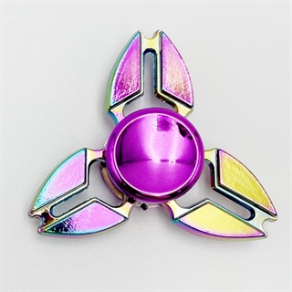 Farverig fidget spinner trekantkrabbe